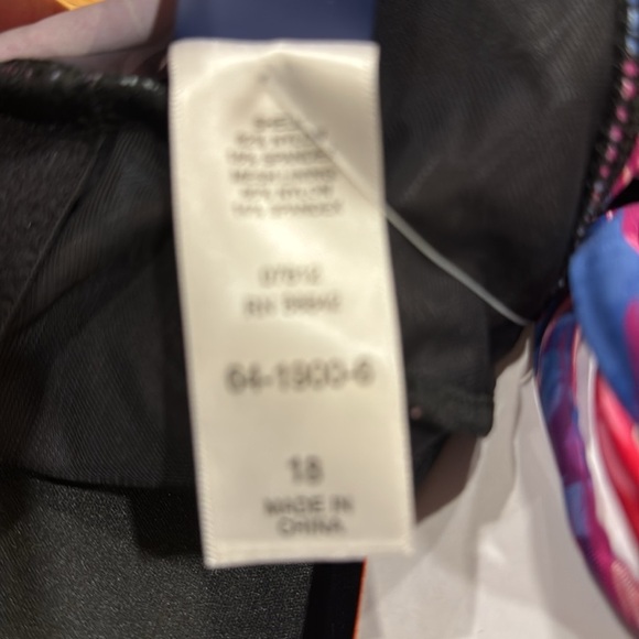 NWT swimsuits for all womens floral tankini top size 18 . - Picture 6 of 7